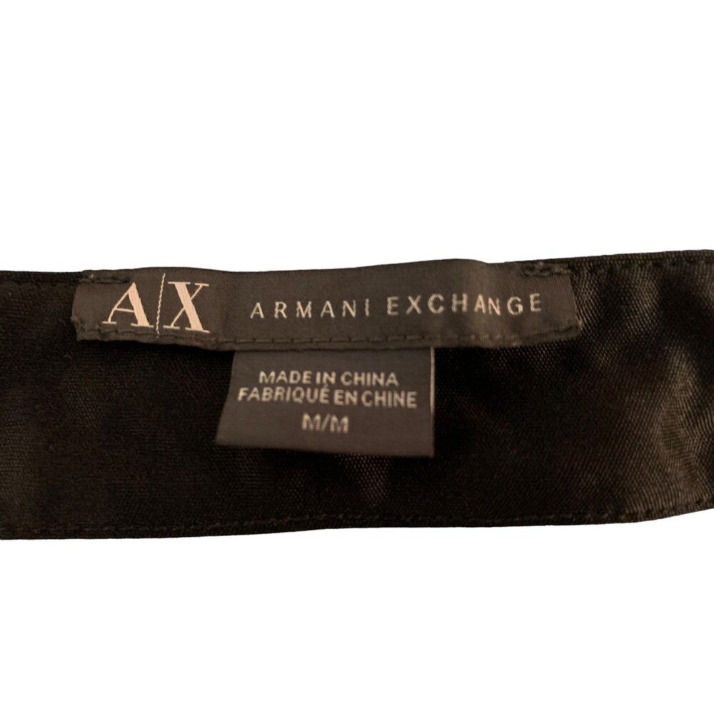 A/X Armani Exchange Women's size S/M Black Beaded Draped Back Dress 3/4 Sleeve - Picture 7 of 10
